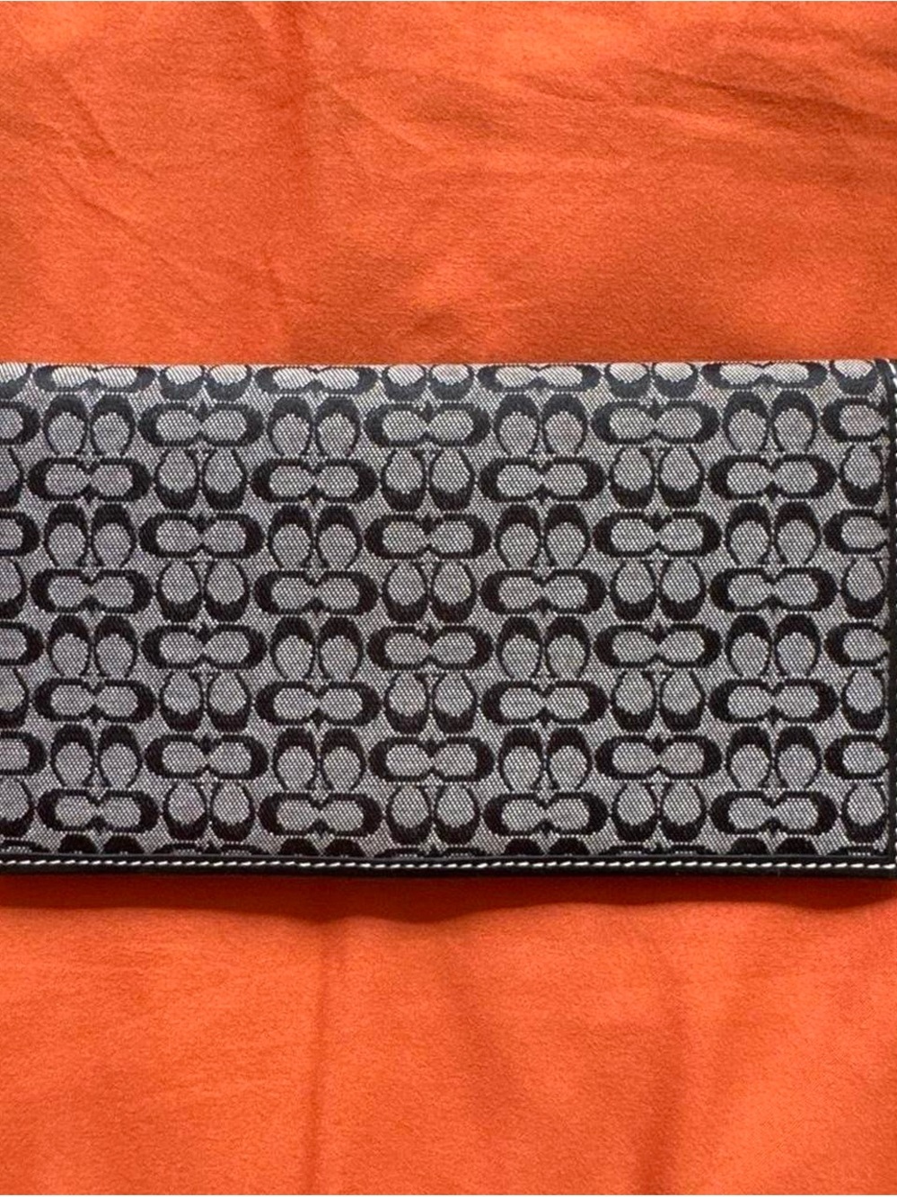 Vintage Coach Signature Checkbook Holder / Notebook Cover